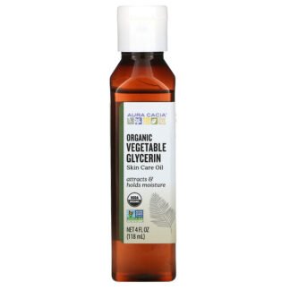 Aura Cacia, オーガニック, スキンケア, 植物性のグリセリン, 4液量オンス (118 ml)