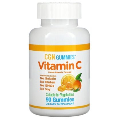 California Gold Nutrition, ビタミンCグミ、天然オレンジ風味、ゼラチンフリー、90粒