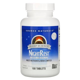 Source Naturals, Sleep Science（スリープサイエンス）、メラトニン配合NightRest（ナイトレスト）、100粒