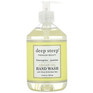 Deep Steep, アルガンオイルハンドウォッシュ、レモングラス-ジャスミン、520ml（17.6液量オンス）