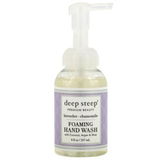 Deep Steep, フォーミングハンドウォッシュ, ラベンダー - カモミール, 8液量オンス (237 ml)