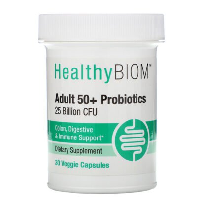 HealthyBiom, 50歳からのプロバイオティクス、250億CFU、ベジカプセル30粒