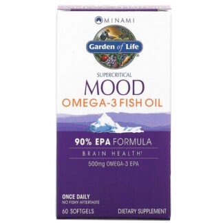 Minami Nutrition, スーパークリティカル ムード オメガ-3 フィッシュオイル、500 mg、60ソフトジェル
