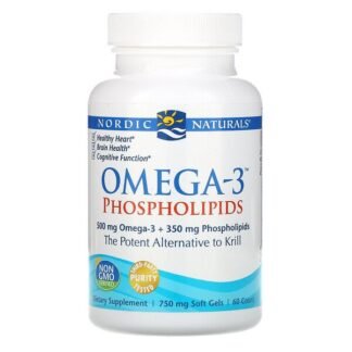 Nordic Naturals, オメガ3リン脂質、750mg、ソフトジェル60粒