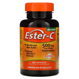 American Health, シトラスバイオフラボノイド配合エステルC、500 mg、120カプセル