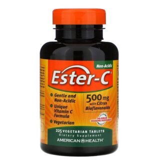 American Health, シトラスフラボノイド配合Ester-C（エスターC）、500mg、植物性タブレット225粒