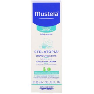 Mustela, 赤ちゃんにも、Stelatopia（ステラトピア）エモリエントフェイスクリーム、40ml（1.35液量オンス）