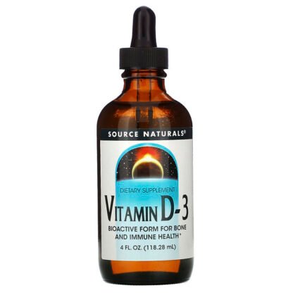 Source Naturals, ビタミンD-3、118.28ml（4液量オンス）