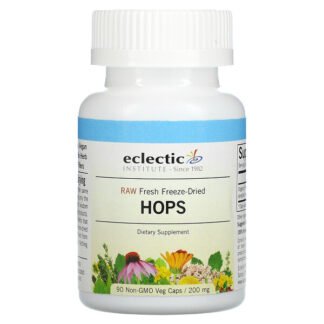 Eclectic Institute, ホップ, 200 mg, 90粒（非GMOベジタリアンカプセル）