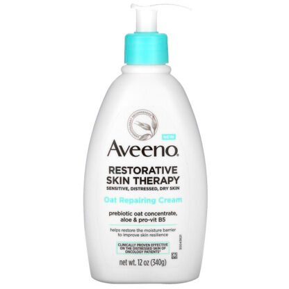 Aveeno, レストラティブスキンセラピー、オートリペアリングクリーム、340g（12オンス）