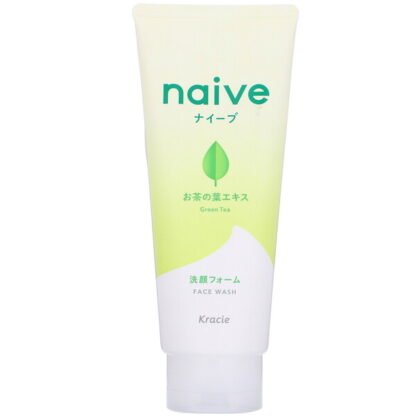 Kracie, Naive（ナイーブ）、フェイスウォッシュ、グリーンティ、130g（4.5oz）