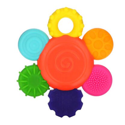 Sassy, Inspire The Senses, Flower Teether Rattle, 3+ Months, 1 Count