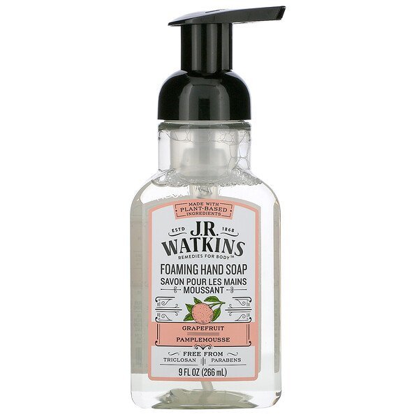 J R Watkins, Foaming Hand Soap, Grapefruit, 9 fl oz (266 ml)