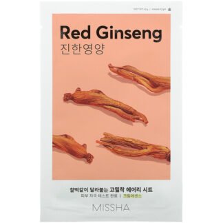 Missha, Airy Fit Sheet Mask, Red Ginseng, 1 Sheet Mask