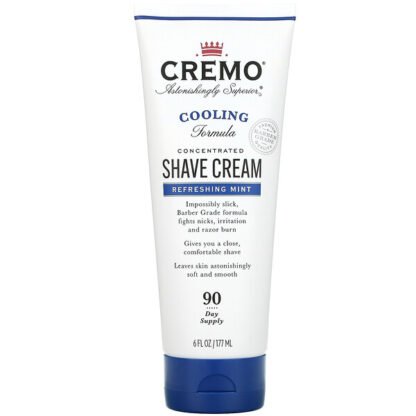 Cremo, Cooling Shave Cream, Refreshing Mint, 6 fl oz (177 ml)