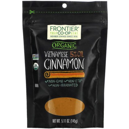 Frontier Natural Products, Organic Vietnamese 5% Oil Cinnamon, 5.11 oz (145 g)
