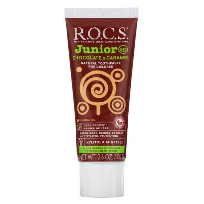 R.O.C.S., Junior,  Chocolate & Caramel Toothpaste, 6-12 Years, 2.6 oz (74 g)