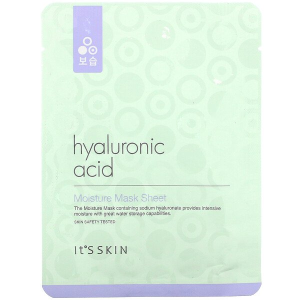 It's Skin, Hyaluronic Acid, Moisture Mask Sheet, 1 Sheet Mask, 17 g
