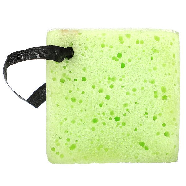 Freeman Beauty, Deep Cleansing Soap-Infused Sponge, Green Tea, 2.65 oz (75 g)
