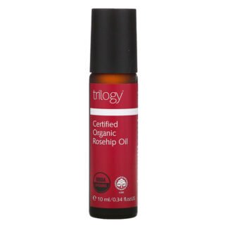 Trilogy, 認定オーガニックローズヒップオイル、ローラーボール、10ml（0.34液量オンス）