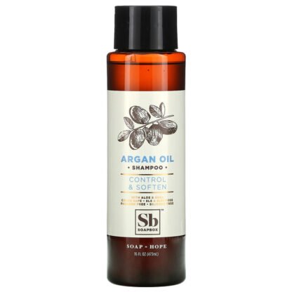 Soapbox, Control & Soften, Shampoo, Argan Oil, 16 fl oz (473 ml)