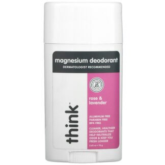 Think, Magnesium Deodorant, Rose & Lavender, 2.65 oz (75 g)