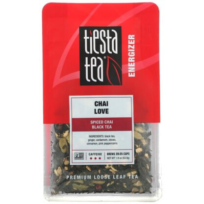 Tiesta Tea Company, Chai Love, Premium Loof Leaf Tea, Caffeine, 1.9 oz ( 53.9 g)