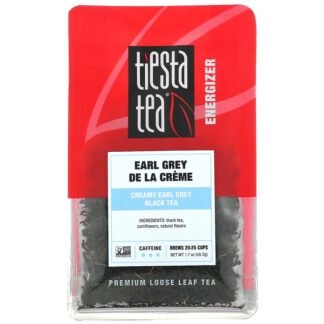 Tiesta Tea Company, Early Grey De La Creme, Premium Loose Leaf Tea, Caffeine, 1.7 oz (48.2 g)