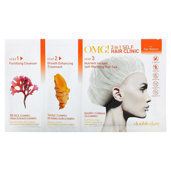 Double Dare, OMG! 3-In-1 Self Care Clinic, 3 Piece Kit