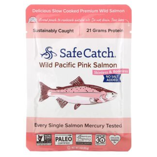 Safe Catch, Wild Alaska Pink Salmon, No Salt Added , 3 oz (85 g)