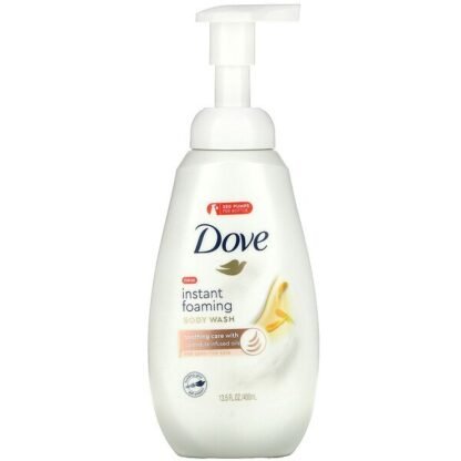 Dove, Instant Foaming Body Wash, Soothing Care, For Sensative Skin, 13.5 fl oz (400 ml)