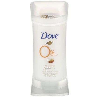 Dove, 0% Aluminum Deodorant, Shea Butter Scent, 2.6 oz (74 g)