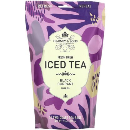 Harney & Sons, Fresh Brew Iced Tea, Black Currant Black Tea, 7.5 oz (212 g)