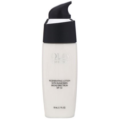 Olay, リジェネリスト、リジェネレーティング日焼け止めローション、SPF 50、50 ml（1.7 fl oz）