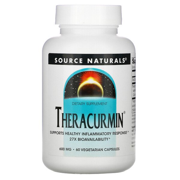 Source Naturals, Theracurmin(セラクルミン)、600mg、ベジカプセル60粒