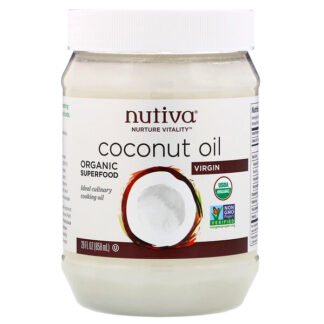 Nutiva, オーガニックココナッツオイル、バージン、858ml（29液量オンス）