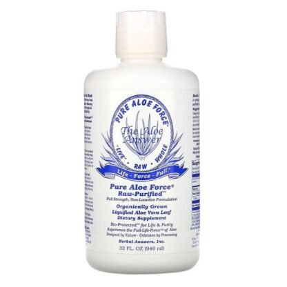 Herbal Answers, ピュア・アロエ・フォース®, リキッド・アロエベラリーフ, 32 液量オンス (946 ml)