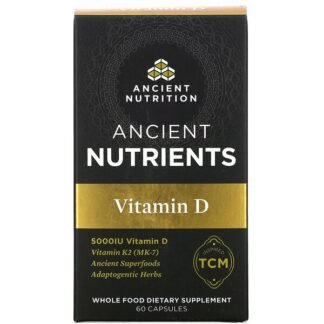Dr. Axe / Ancient Nutrition, Ancient Nutrients, Vitamin D, 5000 IU, 60 Capsules