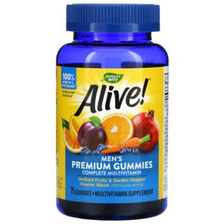 Nature's Way, Alive! （アライブ！）男性用グミビタミン、フルーツフレーバー、グミ75個