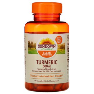 Sundown Naturals, ウコン、500mg、カプセル90個