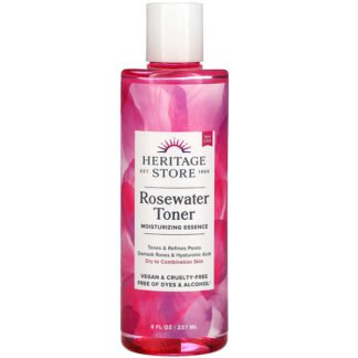 Heritage Store, ローズウォーターフェイシャルトナー、ローズペタル、237ml（8 fl oz）
