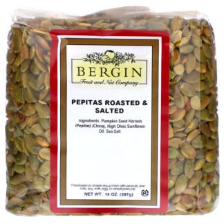 Bergin Fruit and Nut Company, ペピータス ロースト＆ソルト、397g（14オンス）