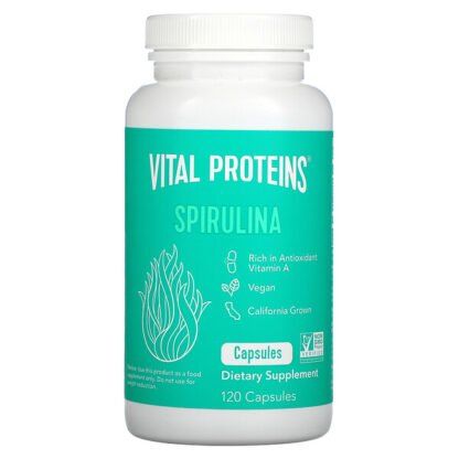 Vital Proteins, スピルリナ、650mg、カプセル120錠