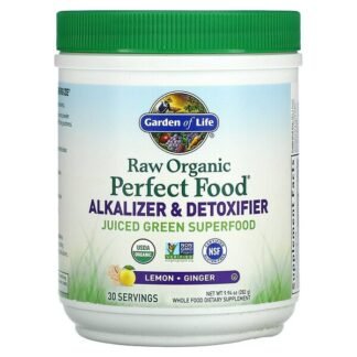 Garden of Life, RAW Organic, Perfect Food, Alkalizer & Detoxifier, Lemon-Ginger, 9.94 oz (282 g)