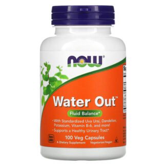Now Foods, ウォーターアウト、体液バランス、ベジカプセル100粒