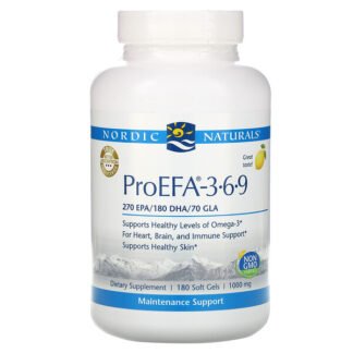 Nordic Naturals, ProEFA - 3 -6 -9、レモン風味、1000 mg、180ソフトジェル
