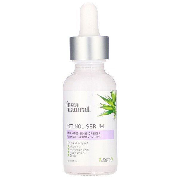 InstaNatural, レチノールセラム、ユースリストアリング、30ml(1fl oz)