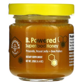 Beekeeper's Naturals, B. Powered Superfood Honey, 4.4 oz (125 g)