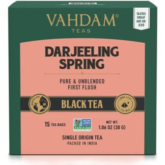 Vahdam Teas, 紅茶、ダージリン、ティーバッグ15袋、30g（1.06オンス）