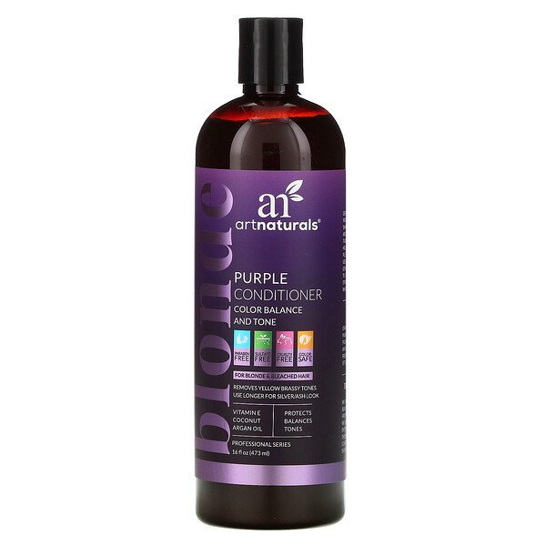 Artnaturals, ブロンドパープルコンディショナー、カラーバランス&トーン、473ml(16液量オンス)